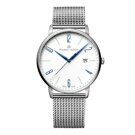 Maurice Lacroix Eliros Date 40mm Stainless Steel Mens Watch EL1118-SS00E-120-C