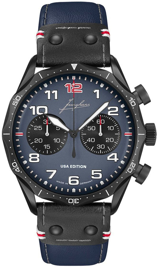 Junghans Meister Pilot Chronoscope Navy Blue US Edition 27/3395.00