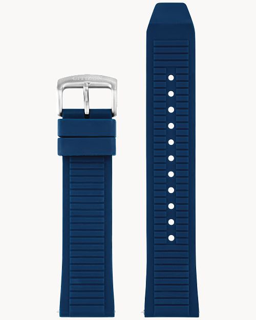 Navy Blue Silicone Strap (22mm) 59-A5MFJ-03