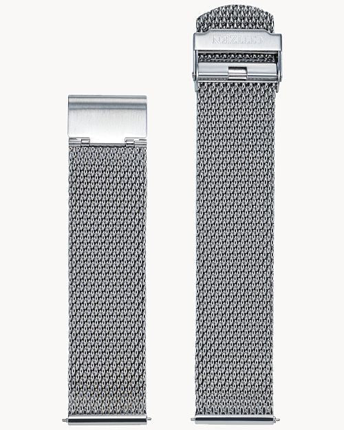 Silver-tone Mesh Bracelet (22mm) 59-S07575