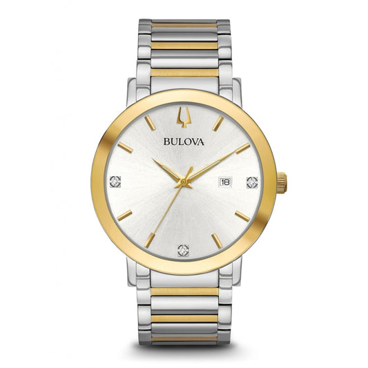 Bulova Bulova Men's Modern Futuro Diamond Accent Two-Tone Watch 98D151