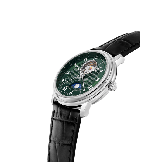 Frederique Constant Heart Beat Moonphase Date FC-335MCGRW4P26-BL