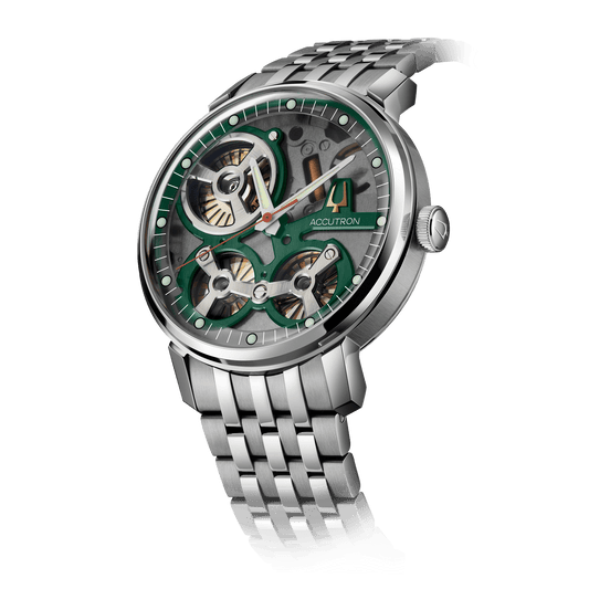 Accutron Accutron Stainless Steel Electrostatic Mens Watch Watch 2ES6A006