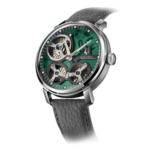 Accutron Accutron Stainless Steel Electrostatic Mens Watch Watch 2ES6A005