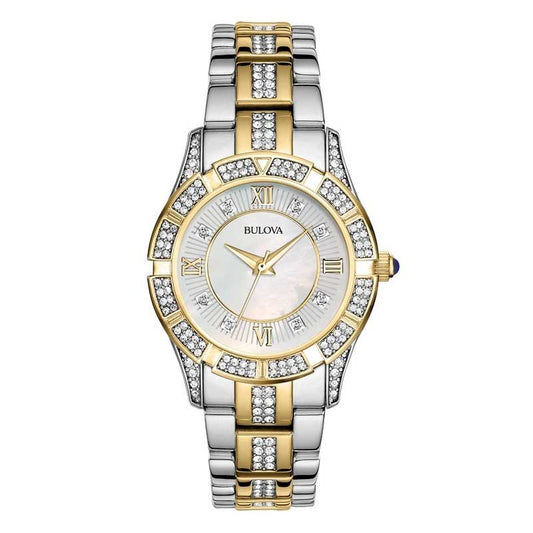 Bulova Bulova Women's Crystal Accent Two-Tone Stainless Steel Watch 98L135