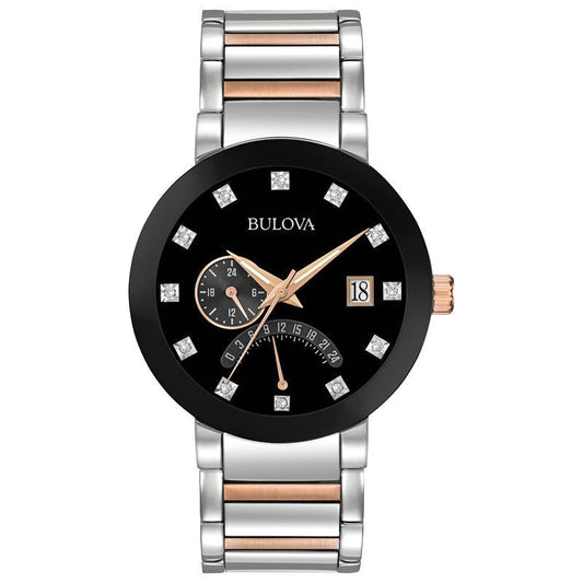Bulova Bulova Men's Modern Futuro Diamond Accent Two-Tone Watch 98D129