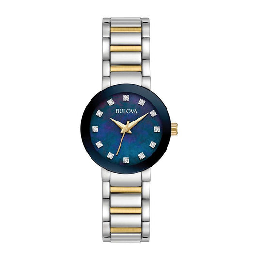 Bulova Bulova Women's Modern Futuro Diamond Accent Two-Tone Watch 98P157
