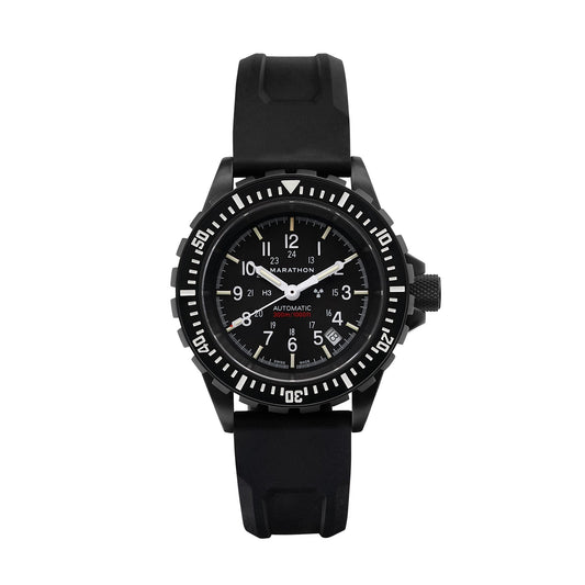 Marathon Search Rescue Divers Automatic Gsar Anthracite Black Colored Straps 41mm WW194006BK-0130