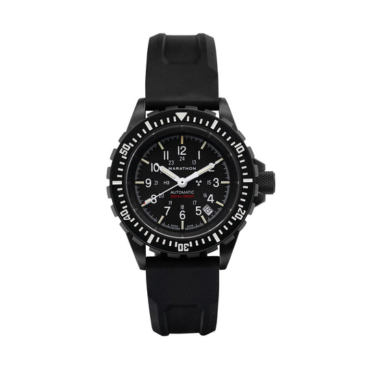 Marathon Search Rescue Divers Automatic Gsar Anthracite Black Colored Straps 41mm WW194006BK-0130