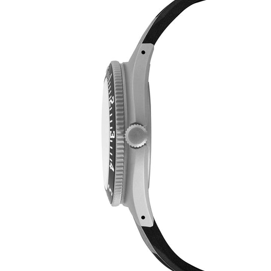 Marathon Arctic Steel Navigator W Date Ssnav D On Black 3 Piece Rubber Strap Kit 41mm WW194013SS-0530