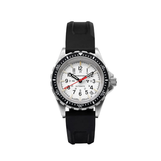 Marathon Arctic Edition Medium Search Rescue Divers Automatic With Date Tritium Msar Auto White Dial 36mm WW194026SS-0530