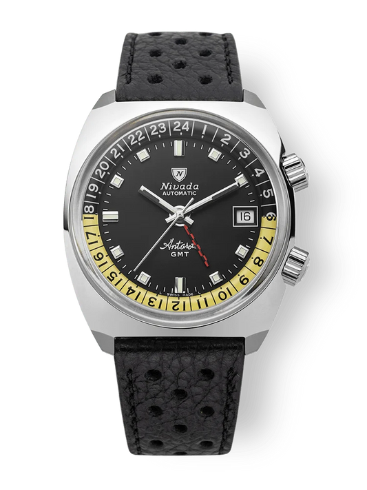 Antarctic GMT Black - Black Racing Strap