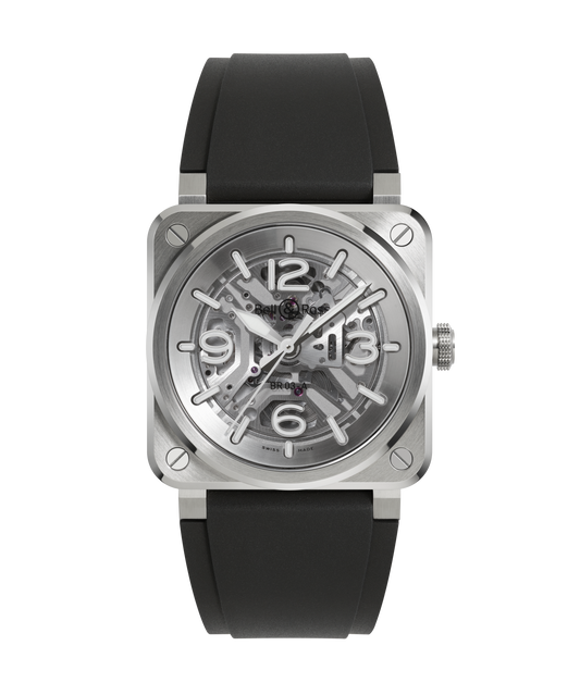 Bell & Ross BR-03 Skeleton Steel BR03A-BL-SKST/SRB
