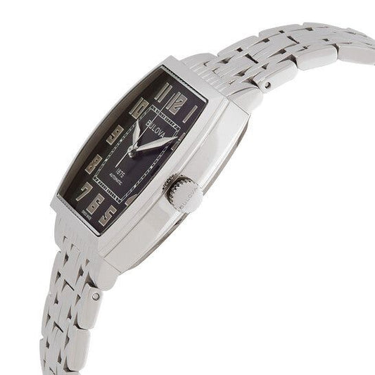 Bulova Bulova Banker Automatic Black Dial Watch 96B330