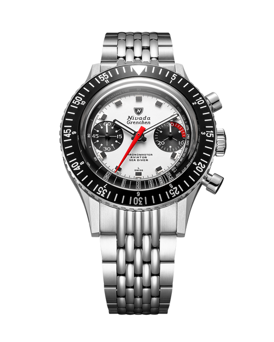 Chronomaster Panda 38mm on Beads of Rice Bracelet