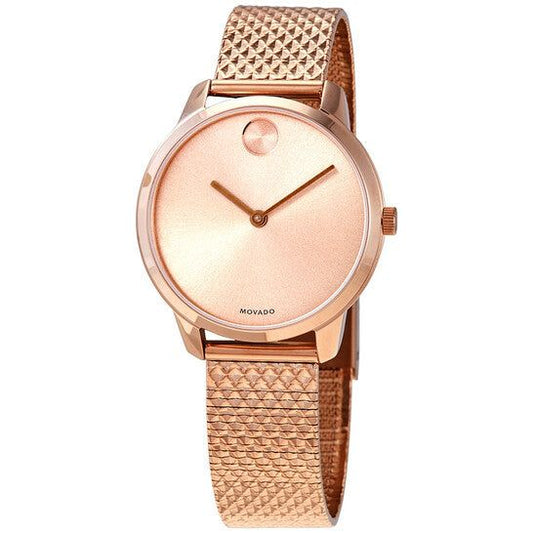 Movado Bold Quartz Rose Gold Dial Ladies Watch 3600596