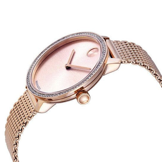 Movado Movado Bold Shimmer Pale Rose Gold PVD Ladies Watch 3600657