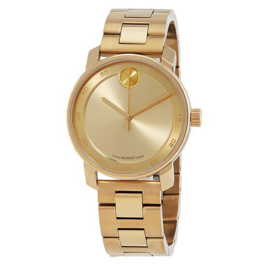 Movado Movado New Bold Access Quartz Gold Dial Men's Watch 3600912