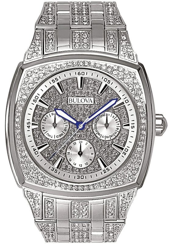 Bulova Men's Bulova Chronograph Crystal Accent Watch 96C002