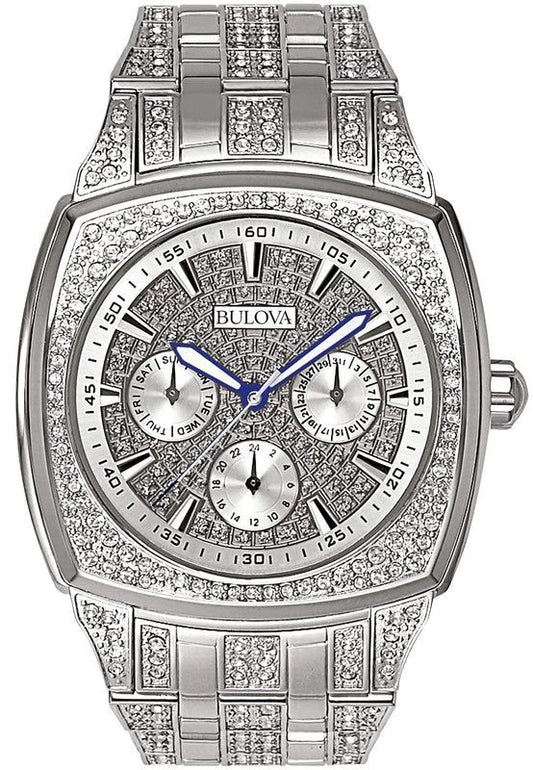 Bulova Men's Bulova Chronograph Crystal Accent Watch 96C002