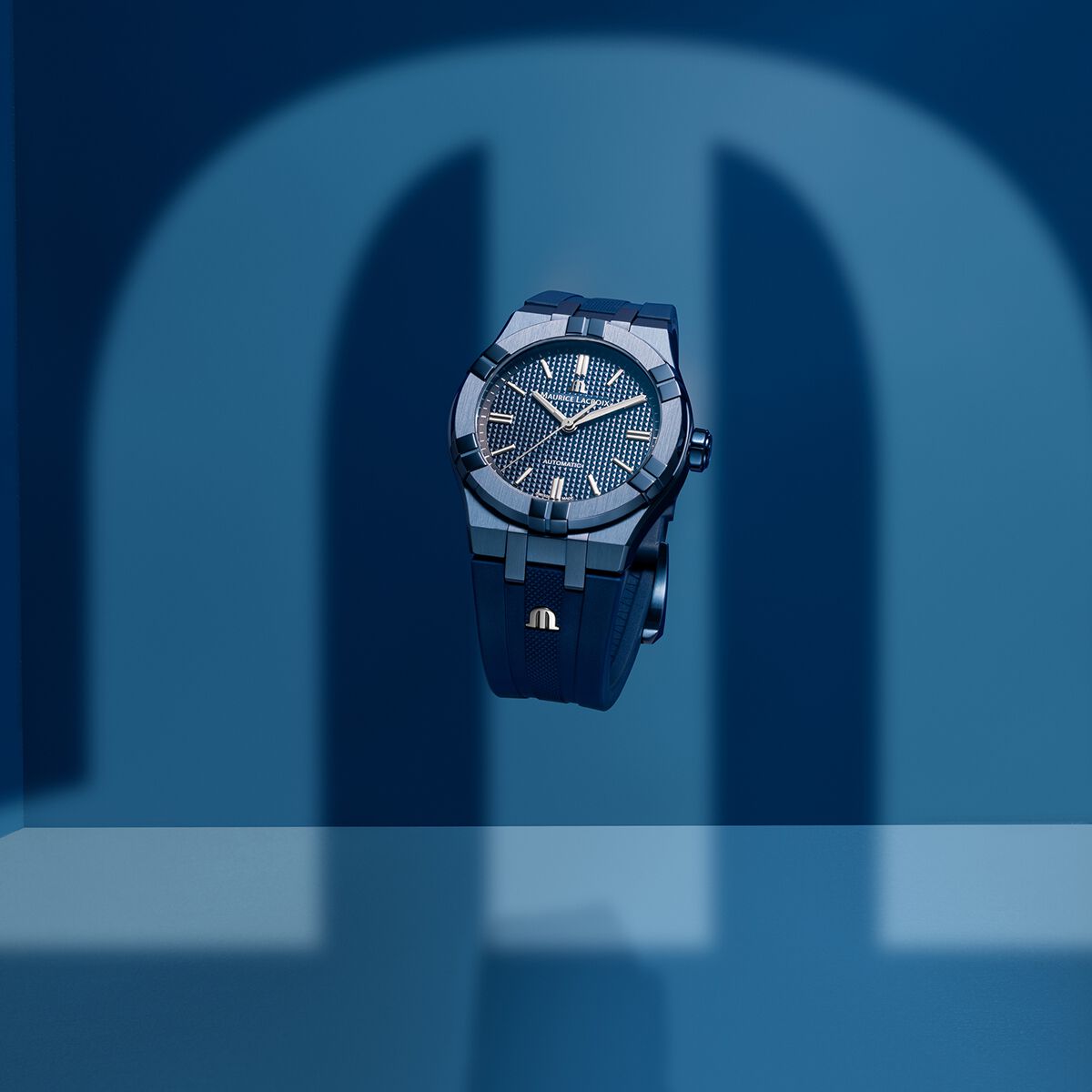 Maurice Lacroix Aikon Automatic 39Mm Blue Pvd Limited Edition AI6007-PVC00-430-4