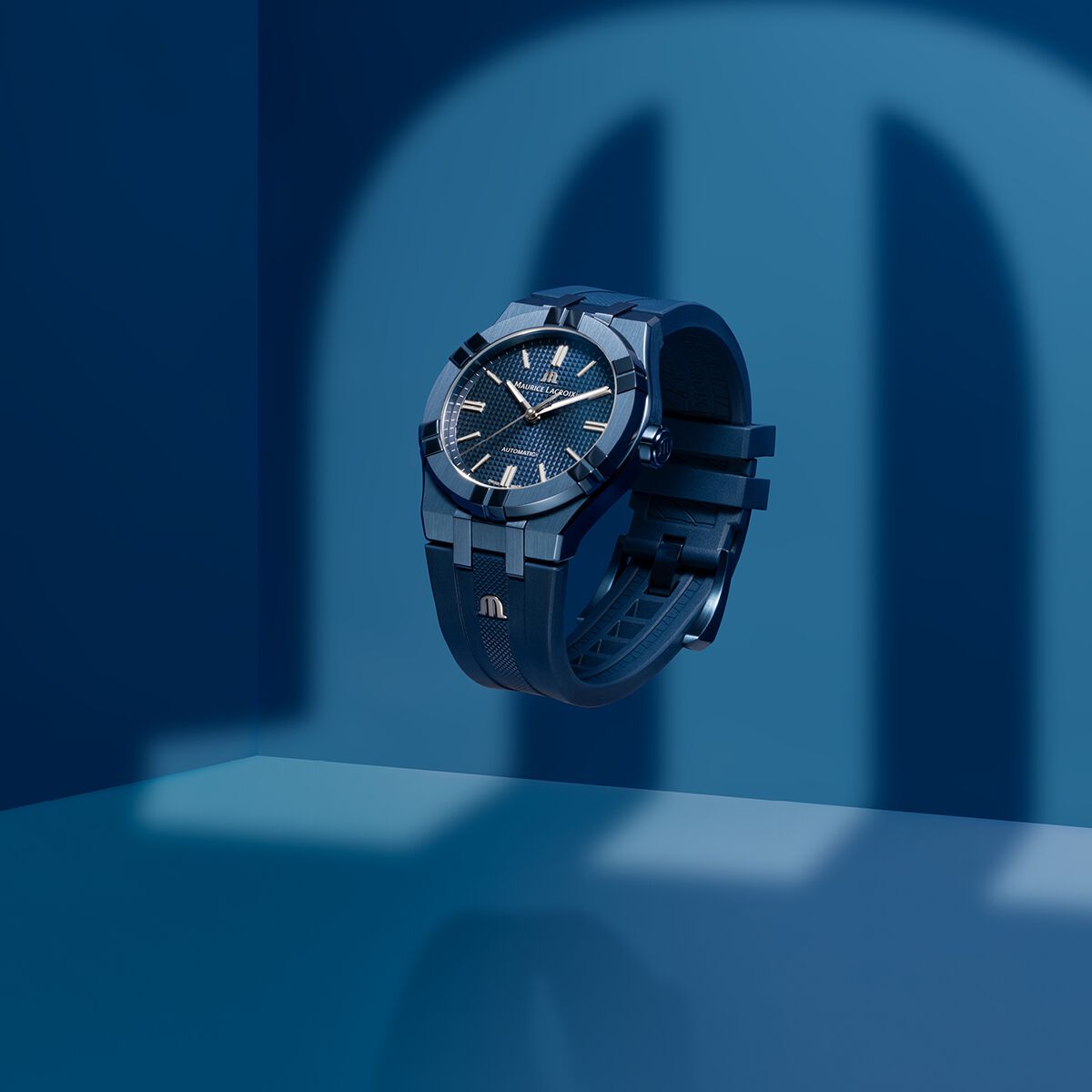 Maurice Lacroix Aikon Automatic 39Mm Blue Pvd Limited Edition AI6007-PVC00-430-4