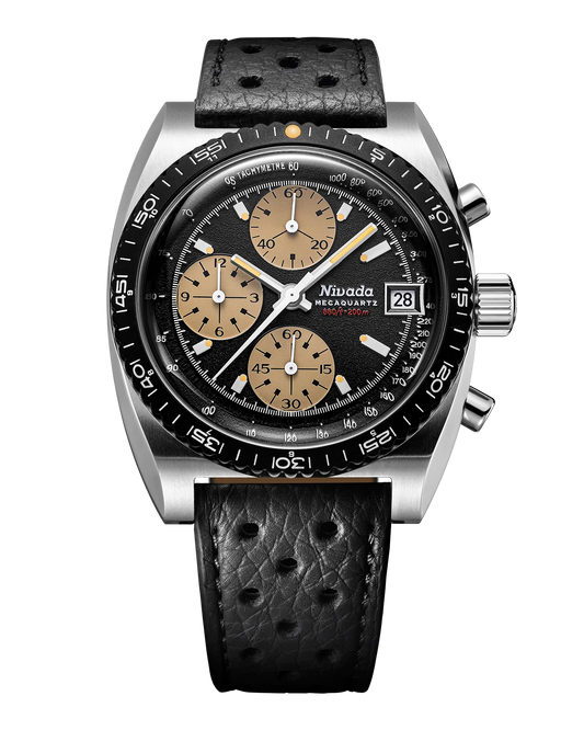 Autochron Mecaquartz - Black Racing Strap