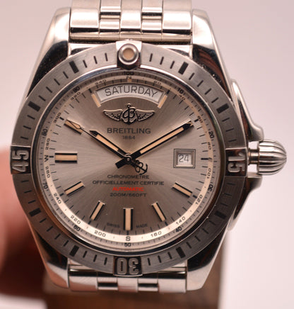 Breitling Galactic 44 Silver A45320B9.G797.375A