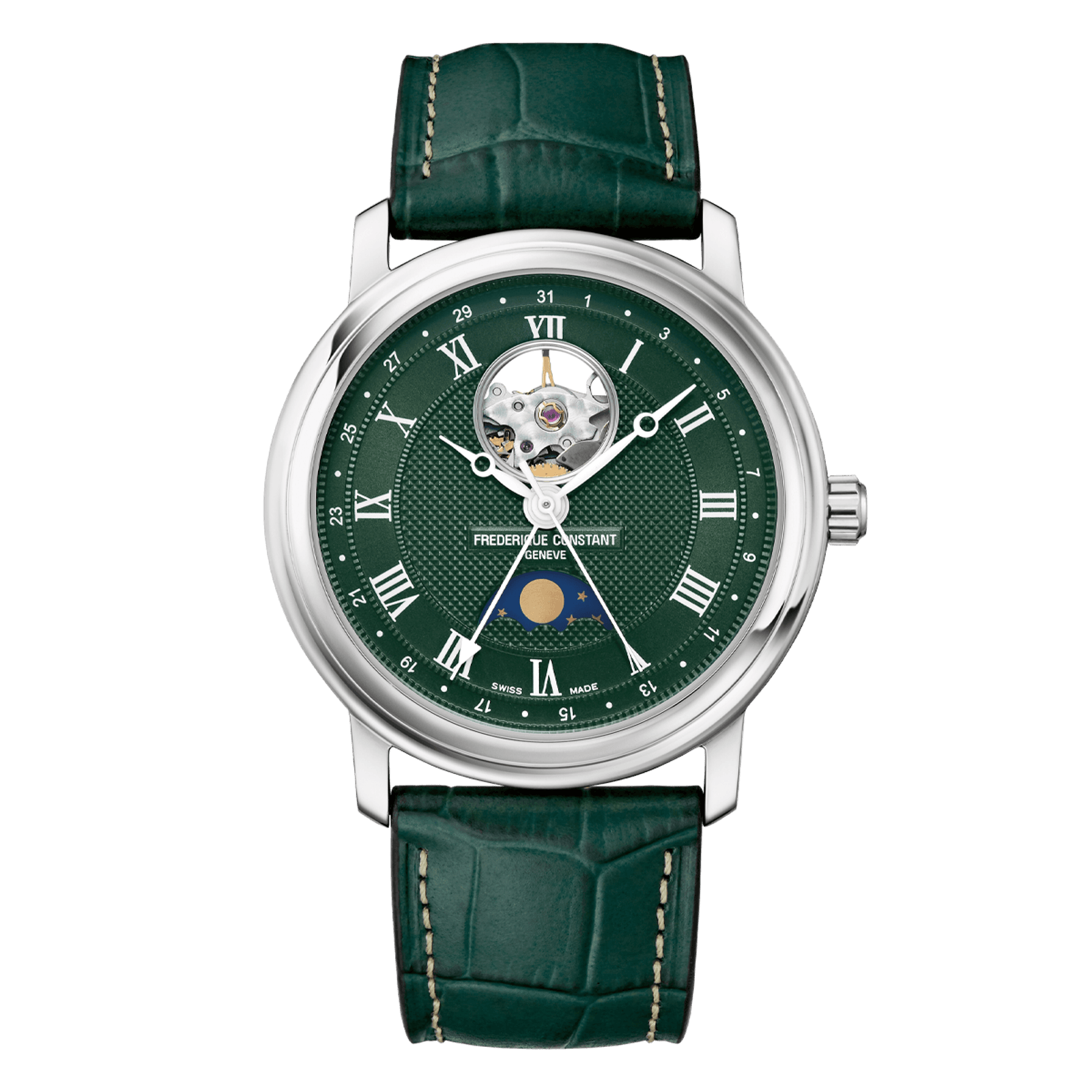 Frederique Constant Heart Beat Moonphase Date FC-335MCGRW4P26