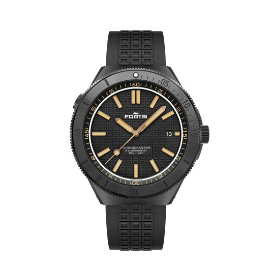 Fortis Marinemaster M-44 DLC Black Resin on Horizon Strap F8120031
