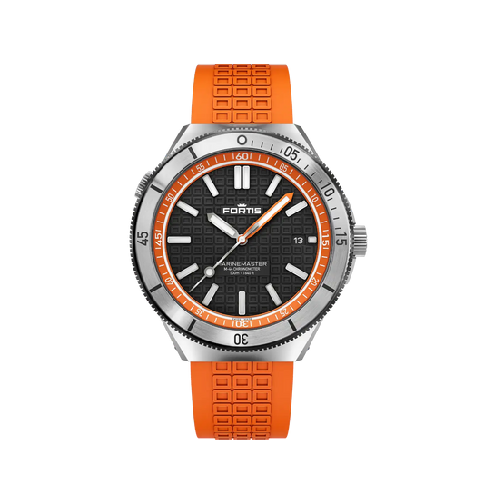 Fortis Marinemaster M-44 Amber Orange on Horizon Strap F8120013