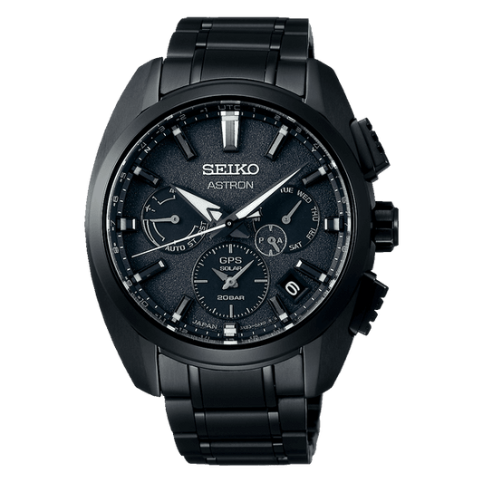 Seiko Astron GPS Solar Black Dial and Case SSH069