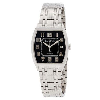 Bulova Bulova Banker Automatic Black Dial Watch 96B330