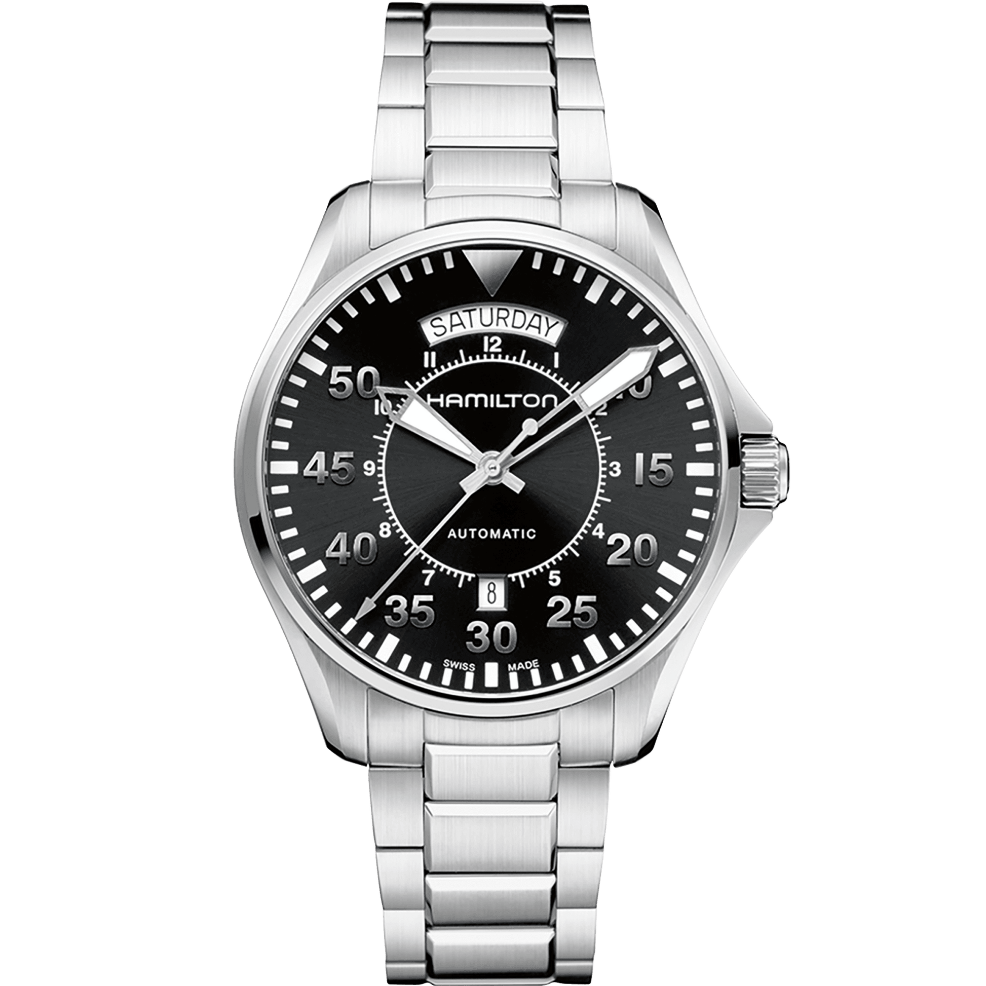 Hamilton Khaki Aviation Pilot Day Date Auto H64615135