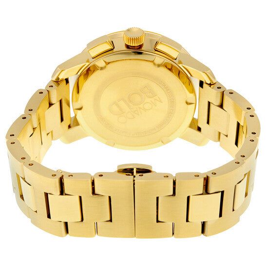 Movado Bold Chronograph Gold Metallic Dial Unisex Watch 3600358