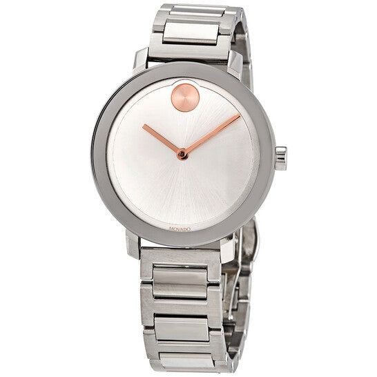 Movado BOLD Evolution Silver Metallic Dial Ladies Watch 3600647