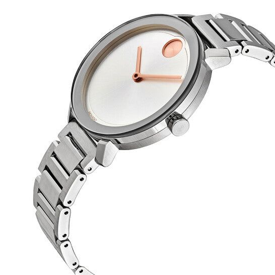 Movado BOLD Evolution Silver Metallic Dial Ladies Watch 3600647