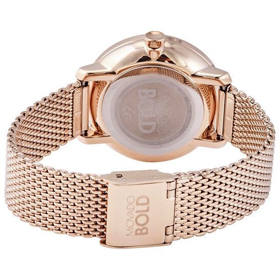 Movado Movado Bold Shimmer Pale Rose Gold PVD Ladies Watch 3600657