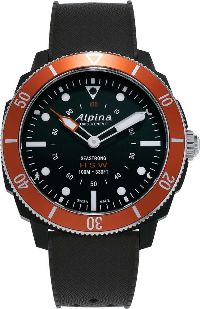 Alpina Men's Horological Smart Watch Analog Display Quartz Black AL-282LBO4V6 - Murad & Co